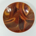 Enamel Over Copper Bowl Mcm Great Color 6 Inches Across 1 25 Inches Deep