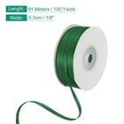 Satin Ribbon  1 8 Inch X 100 Yards Dark Green Double Face Satin Ribbon