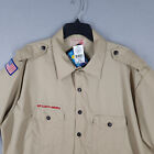 New Vintage Boy Scouts Of America Shirt Mens 2xl Khaki Official Uniform Bsa 70s