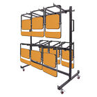 Folding Chair Rack Dolly Cart Table Storage Rack Desk Chairs Cart Trolley