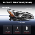 Headlight Assembly For Altima 2019-2022 Passenger Side Halogen Oe