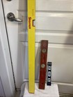 Lot Of 3 Levels-48    Starrett  18    Wood Stanley   9    Empire Magnetic Torpedo