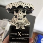 Twisted X Brewing Company Tap Handle Chupahopra Skull Head 14    Rare