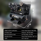 Heavy Duty 13hp Gas Electric Start Air Compressor Cylinder 30 Gall 24cfm 180psi