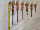 6 W h  Clay Sheffield England Vintage Cabinetmakers Screwdrivers  Turnscrews Vgc