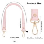  2pcs Leather Purse Handle 47cm Long Leather Bag Strap Replacement 18 5mm Wide 