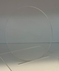 Clear Acrylic Plexiglass 0 090 - 3 32  Plastic Sheet Circle Disc 11 5  Diameter