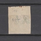 Argentina 1864 10c Imperf Green W Wmk Ra Yvert 9 Used Pen Cancel