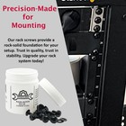 Rack Screws 10-32 And Nylon Washers Set  Carbon Steel  50-pack For Equipment    