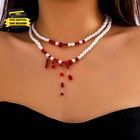 Vampire Necklace For Women Gothic Statement Jewelry Costume Outfit Style                      