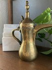 Vintage Antique Brass Middle Eastern Handmade Dallah Coffee Tea Pot Arabic