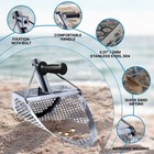 Ckg Sand Scoop For Metal Detecting Heavy Duty Sand Sifter Scoop Stainless Ste   