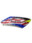 New Align Trex 600 Nitro Pro Canopy Fiberglass Flag American Rare Nos - Genuine