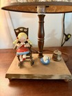 Vintage Nursery Plastics Dutch Girl Rocking Chair Table Lamp Mcm Nursery Decor