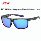 Costa Del Mar Rinconcito Leopard Print Black Frame blue Polarized Lens