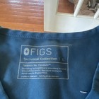 Figs Technical Collection Unisex V-neck Scrub Top Blue Solid Size L