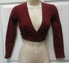 Cotton Spandex Wrap Sweater Body Wrappers  Ladies Wine  7201 Classic Style