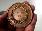 1898 Paris Vintage French Nude Angel Art Nouveau Bronze Medal 55mm  80gr