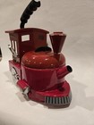 Vintage Mki Kamenstein Tea Kettle Pot World Of Motion Steam Engine Train 613 Red
