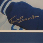 Tommy Lasorda Autographed Los Angeles Dodgers  with Frank Sinatra  Deluxe Framed