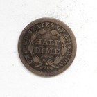 1858  p  Seated Liberty Half-dime