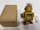 Vintage Tin Robot - Little Drummer Robot Reproduction Tin Toy Wind Up Bnib