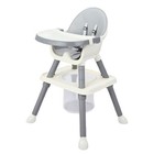 Convertible 6-in-1 Baby High Chair For Toddlers With Folding  Adjustable Grey 