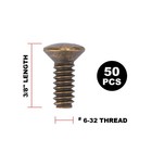 Wall Plate Screws Outlet Cover Light Switch Oval Head Slotted 6 32 3 8 Inch Anti
