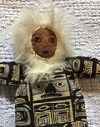 Vintage Alaskan Tlingit Doll In Ceremonial Costume Hand Made By Tlingit Artisans