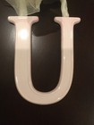 Amscan Ceramic Baby Wall Letter U Light Pink Different Designs 449099