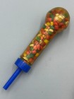1970s   1990s Full Microphone Gum Candy Container Hard Plastic  Retro Vintage