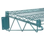 18  X 48  Wall Mount Green Epoxy Wire Shelf Rack Commercial Restaurant Pot Nsf 