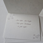 Vintage Christmas Card By Elena Angels On Cloud With Gold Yellow Stars