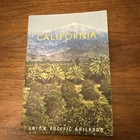 Vintage C1960s California Union Pacific Railroad Brochure Map Los Angeles 