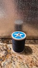 Vintage Star Company Wooden Thread Bobbin Unused Black W  Original Tags  60 s 