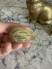 Vintage Kp Enterprises Solid Brass  Made In Korea Cat Figurine Set Of 3 Has Wear