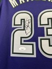 Wesley Matthews Signed Nike Jersey Nba Bucks Jsa Coa  cbmh 