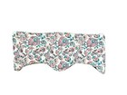 Pair Cotton Printed Valances Short Curtains White Pink Blue Floral Lined