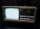 Vintage General Electric Ge Portable Tv Am fm Radio Model 7-7150b Working 