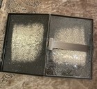 Vintage Antique Gold Victorian Fleur 1-clip Cigarette Case Business Card Holder