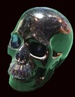 4 0  Fluorite Carved Crystal Skull realistic  Crystal Healing S212