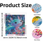 Diamond Painting Kits For Adults  Colorful Glittering Axolotl 5d Diamond Art P 