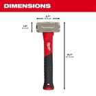 Milwaukee Tool 48-22-9311 Sledge Hammer  11 l  Round