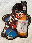 Coors Light Metal Beer Sign Hockey Player  25 Vintage From 1998  Man Cave 
