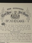 The Supreme Grand Royal Arch Chapter Of Scotland Certificate Signed Grand Z  Gse