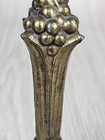 Antique Art Nouveau Metal Sculptural Finial 3 8-24f Grapes Art Deco Decorative