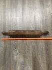 Antique Primitive Carved Wooden Rolling Pin Large  Heavy