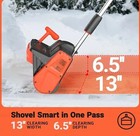 Cordless Snow Shovel  24v   13-inch   4-ah Snow Blower  Battery Snow Blower