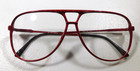 Vintage Elan 605 Col   Red Amber 58 18 Carbon Eyeglass Frames New Old Stock  33