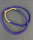 Dark Blue Glass Disk Bohemian Vintage Trade Beads Small 6 Mm 